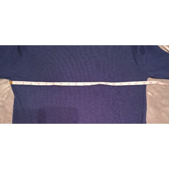 Banana Republic Men's Merino Wool Warm Sweater Blue Crew Neck Cozy Knit Medium - Picture 5 of 10